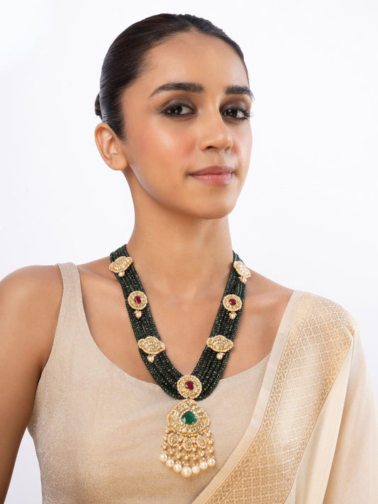 Niva Polki Bead Pendant