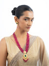 Ruhaab & Masya Polki Bead Pendant Set