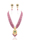 Ruhaab & Masya Polki Bead Pendant Set