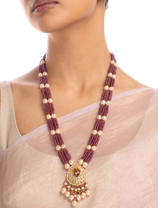 Maavi Polki Bead Pendant