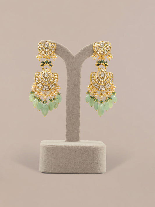Suramya Polki Long Earrings