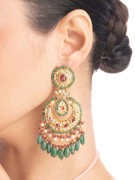 Nitara Polki Chandbali