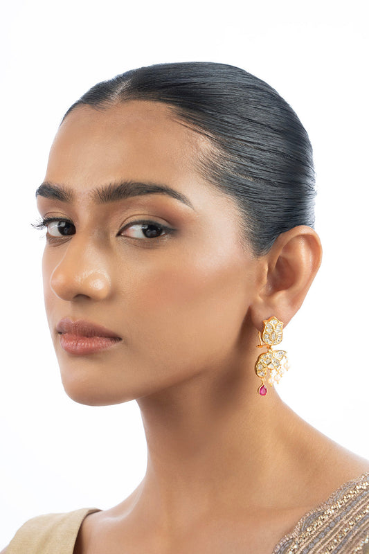 Opaline Polki Ear Rings