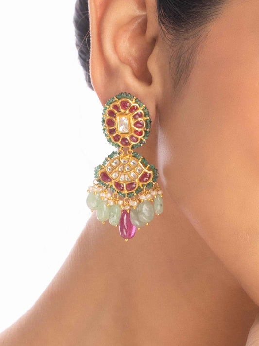 Isabella Polki Ear Rings
