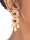 Rosalie Polki Ear Rings