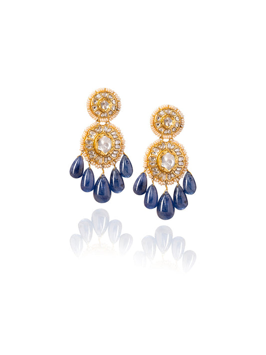 Sitara Polki Long Earrings