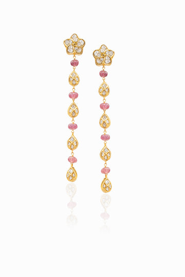 Adeeva Polki Long Earrings