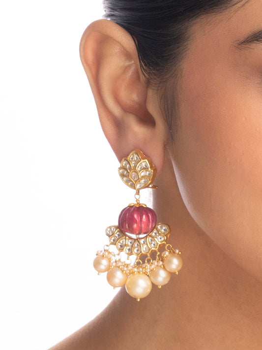 Saanvika Polki Ear Rings