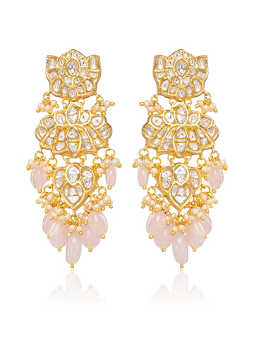 Zainab Polki Long Earrings
