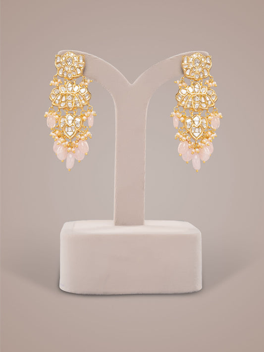 Zainab Polki Long Earrings