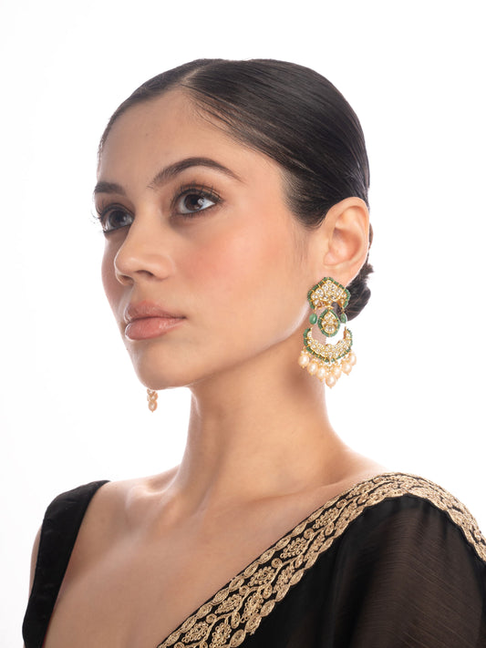 Swara Polki Chandbali