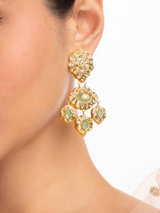 Saranya Polki Ear Rings