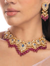 Sunniva & Heila Polki U Necklace Set