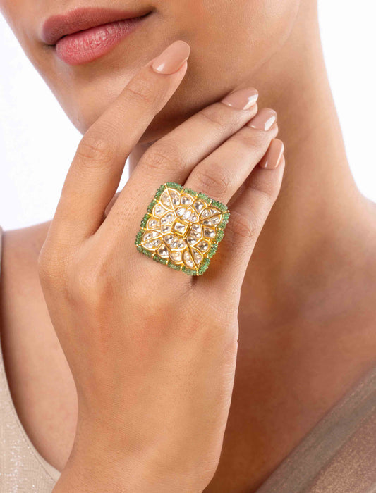 Hashvika Polki Ring