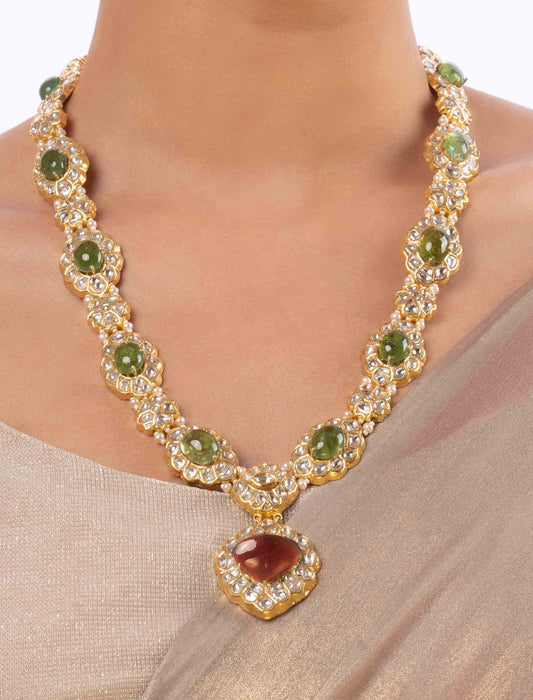 Ikova Polki Long Necklace