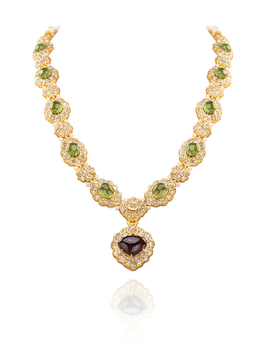 Ikova Polki Long Necklace