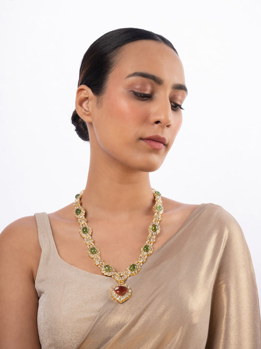 Ikova Polki Long Necklace