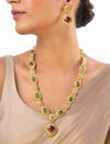Ikova & Luvena Polki Long Necklace Set