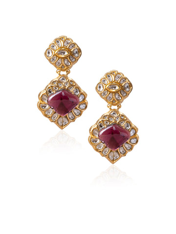 Luvena Polki Long Earrings