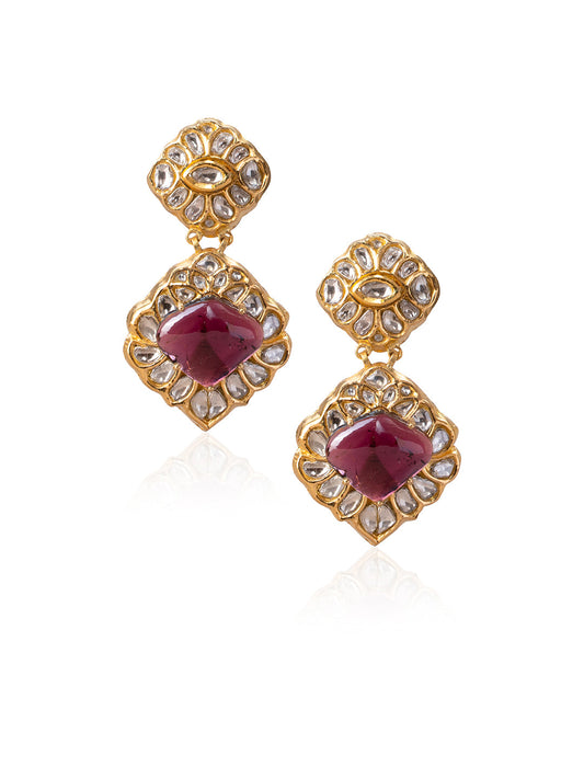 Luvena Polki Long Earrings