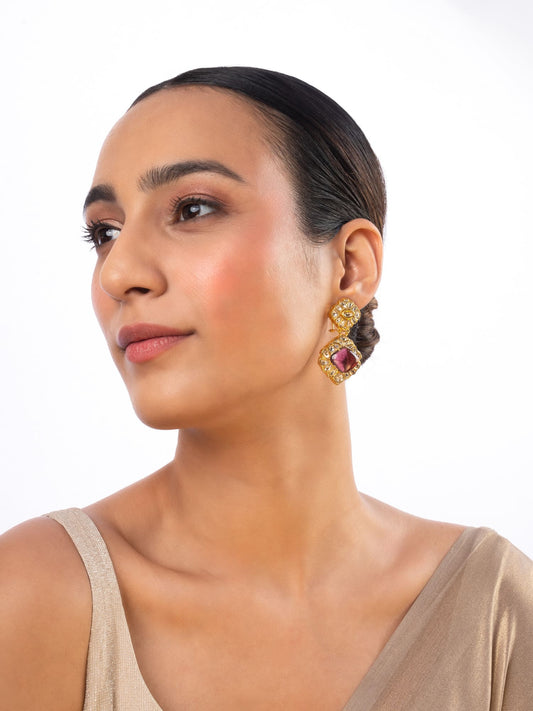 Luvena Polki Long Earrings