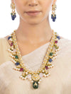 Sadira & Yutika Polki Long Necklace Set