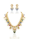Sadira & Yutika Polki Long Necklace Set