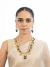 Sadira & Yutika Polki Long Necklace Set