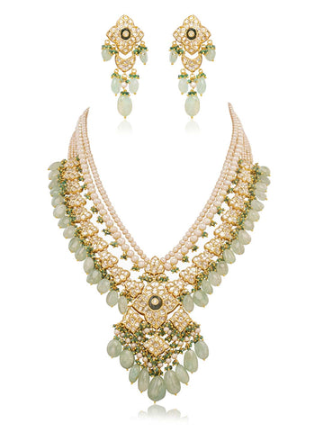 Anuli & Faeleen Polki Long Necklace Set