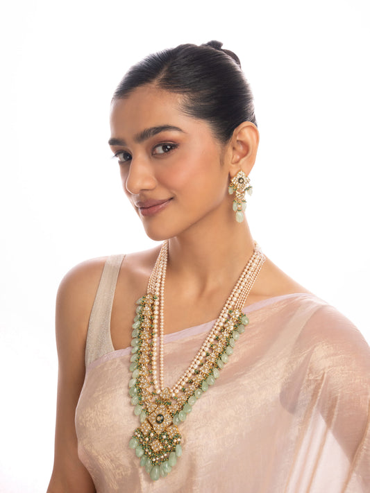 Anuli & Faeleen Polki Long Necklace Set