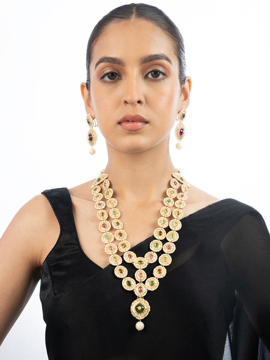 Tija Polki Long Necklace