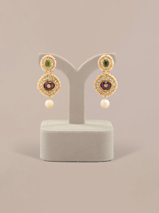 Ayushka Polki Ear Rings