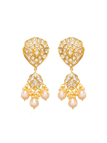 Sunisa Polki Long Earrings