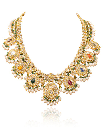 Enina Polki Long Necklace