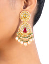 Atara Polki Long Earrings
