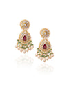 Atara Polki Long Earrings