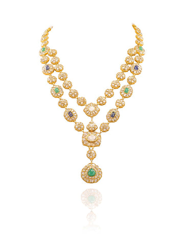 Aroha Polki Long Necklace