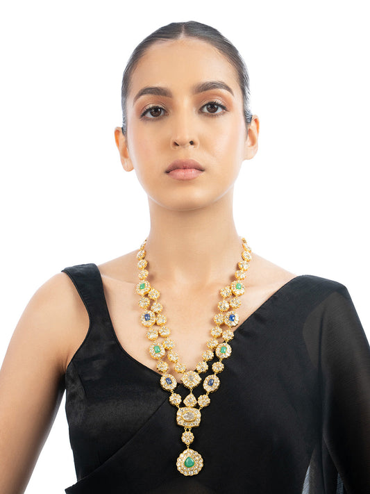Aroha Polki Long Necklace