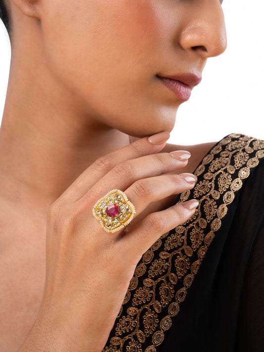 Manya Polki Ring
