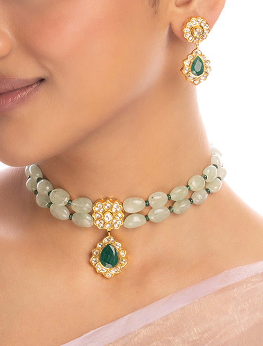 Chayana Polki Long Earrings