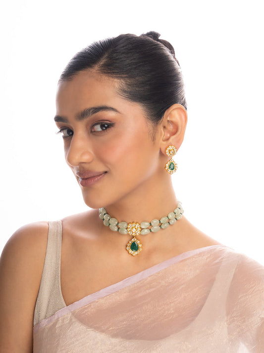 Chayana Polki Long Earrings