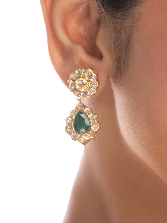 Chayana Polki Long Earrings