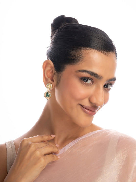 Chayana Polki Long Earrings