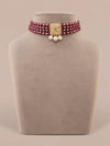 Karvi Polki Bead Choker