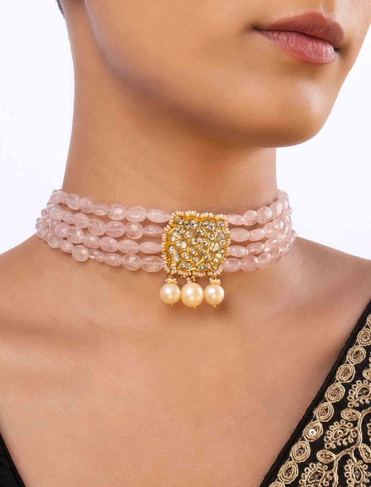 Mahira  Polki Bead Choker