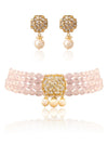 Mahira  & Shravya Polki Bead Choker Set