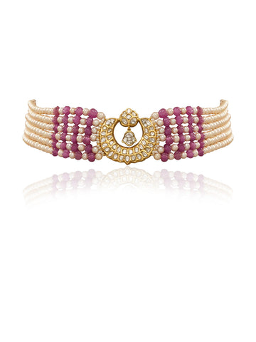 Satriya Polki Bead Choker