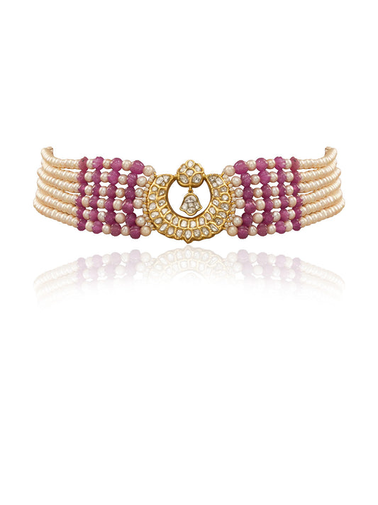 Satriya Polki Bead Choker