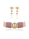 Satriya & Adila Polki Bead Choker Set