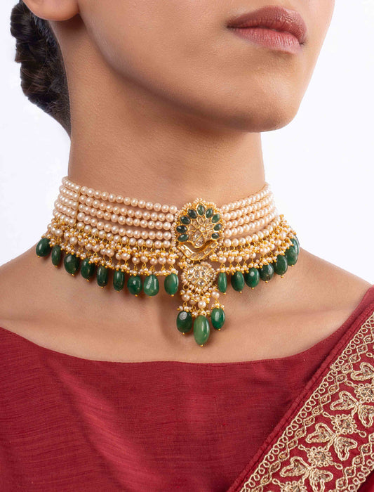 Minya Polki Bead Choker